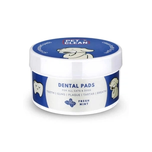 Вологі серветки для тварин Pet Clean PET DENTAL WIPES для гігієни та чистки зубів тварин 50 шт (8939111099134) зображення 1
