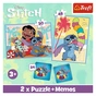 Пазл Trefl Lilo&Stitch Щасливі 2 in 1+memos (5900511935851) - зменшене зображення 5