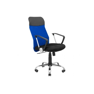 Офісне крісло Richman Ультра Ю Хром M-1 (Tilt) Сітка чорна+синя (ADD0003100) зображення 1