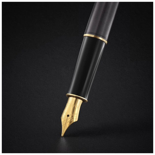 Ручка пір'яна Parker SONNET 17 Grey Lacquer GT  FP F (86 415) - изображение 7