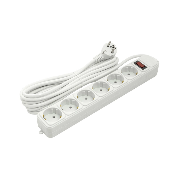 Сетевой фильтр питания PowerPlant 5 м, 6 розеток (JY-1057/5) (PPSA10M50S6) - изображение 1