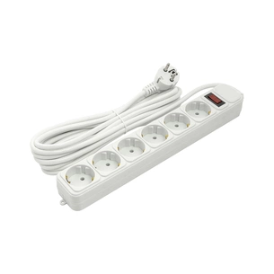 Мережевий фільтр живлення PowerPlant 5 м, 6 розеток (JY-1057/5) (PPSA10M50S6) зображення 1