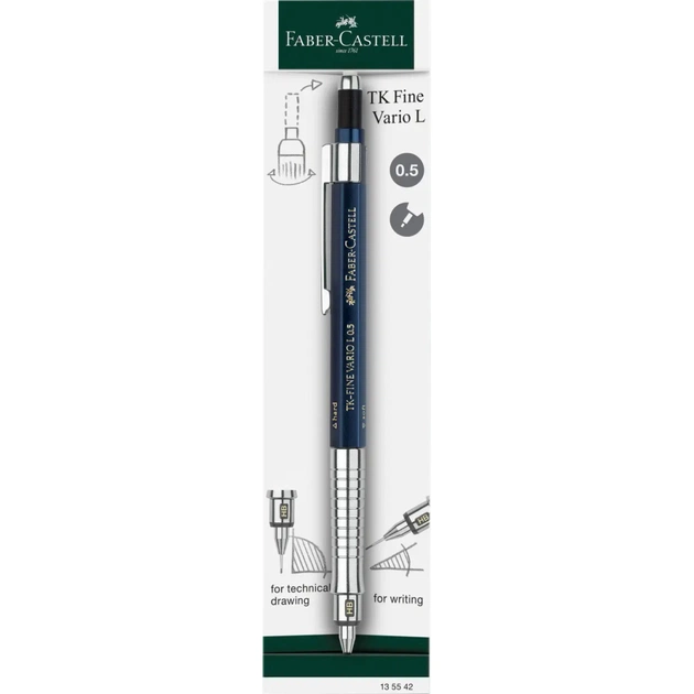 Карандаш механический Faber-Castell TK-Fine VARIO L Indigo, диаметр 0,5 мм (32529) - изображение 1