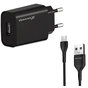 Зарядное устройство Grand-X Quick Charge QС3.0, + cable USB -> Type C 1m (CH-550TC) - уменьшенное изображение 1