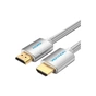 Кабель мультимедійний HDMI to HDMI 3.0m V2.0 4K 60Hz Silver Metal Type Vention (AABII) - зменшене зображення 1
