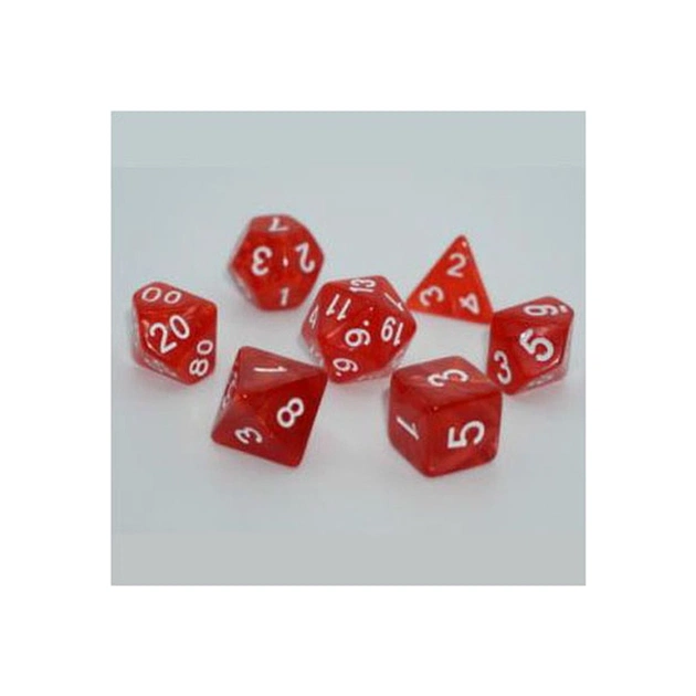 Набор кубиков для настольных игр Games 7 Days Pearl 7 Dice Set - Red (g7dpearl03) - изображение 1