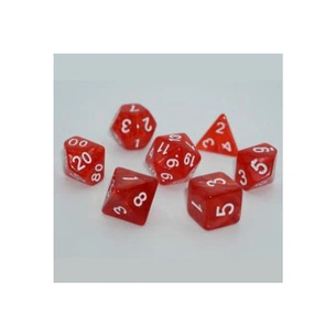 Набір кубиків для настільних ігор Games 7 Days Pearl 7 Dice Set - Red (g7dpearl03) зображення 1