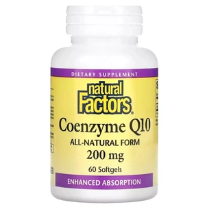 Антиоксидант Natural Factors Коэнзим Q10, 200 мг, Coenzyme Q10, 60 гелевых капсул (NFS-20722) изображение 1