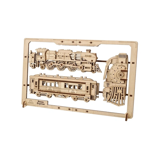 Конструктор Ugears Паротяг 2.5D (6337513) - зображення 1
