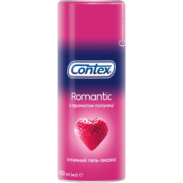 Інтимний гель-змазка Contex Romantic з ароматом полуниці (лубрикант) 100 мл (4820108005174) - picture 1