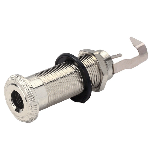 Вихідний роз'єм для гітари Paxphil Cylinder Flush Mount Jack (Chrome) (LJ-20/2P CR) - зображення 1
