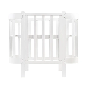 Ліжечко Ingvart трансформер Nika 60 з опускною боковинкою (60х94, 60х120) біле (319003) зображення 1