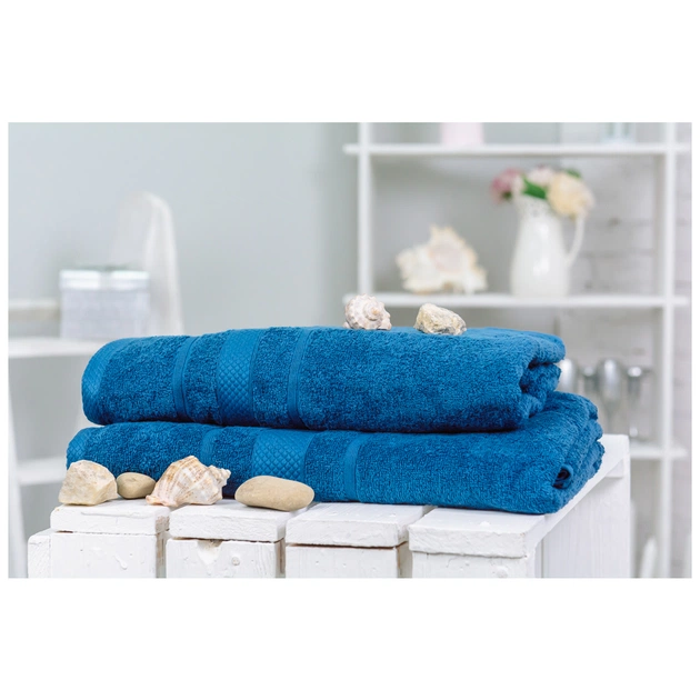 Рушник MirSon набір банний 5015 SoftNess Blueberry 50x90, 70x140 (2200003183078) - зображення 1