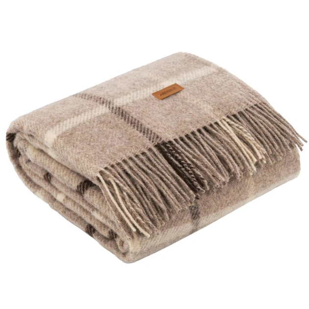 Плед Ardesto Leonardo Alpina 100% вовна, бежевий 140x200 см (ART0702LM) - picture 5