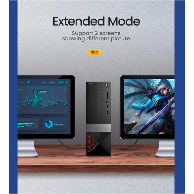 Кабель мультимедийный HDMI M to HDMI M 5.0m braided HD140 black Ugreen (80405) - изображение 10