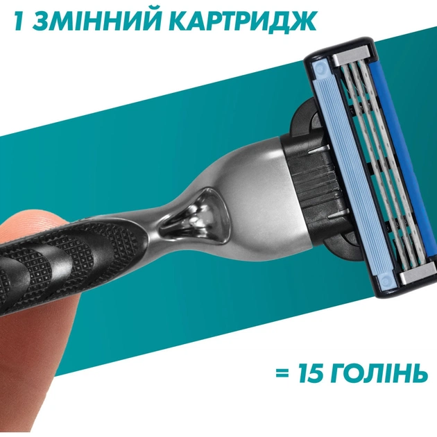 Набір косметики Gillette Бритва Mach3 з 2 змінними картриджами + Гель для гоління Series 200 мл + Косметичка (8700216075251) - picture 8