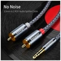 Кабель мультимедійний 3.5mm M to 2xRCA M 2.0m Essager (EYPZJ-MYA0H) - зменшене зображення 4