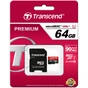 Карта пам'яті Transcend 64Gb microSDXC Class10 UHS-I+ SD-adapter (TS64GUSDU1) - зменшене зображення 1