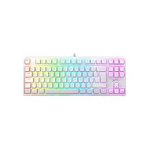 Клавіатура Xtrfy K4 TKL RGB Kailh Red Ukr-Ru White (XG-K4-RGB-TKL-WH-R-UKR) зображення 1