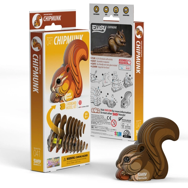 Пазл Eugy 3D Зоопарк Бурундук (XEG-041) - picture 4