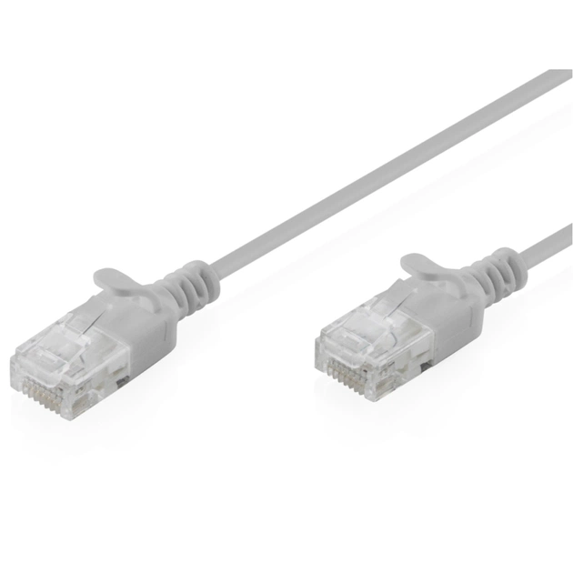 Патч-корд 2м, UTP, cat.6, Sliim, AWG 32/7, Cu, LSZH, grey Digitus (DK-1618-020S) - изображение 1