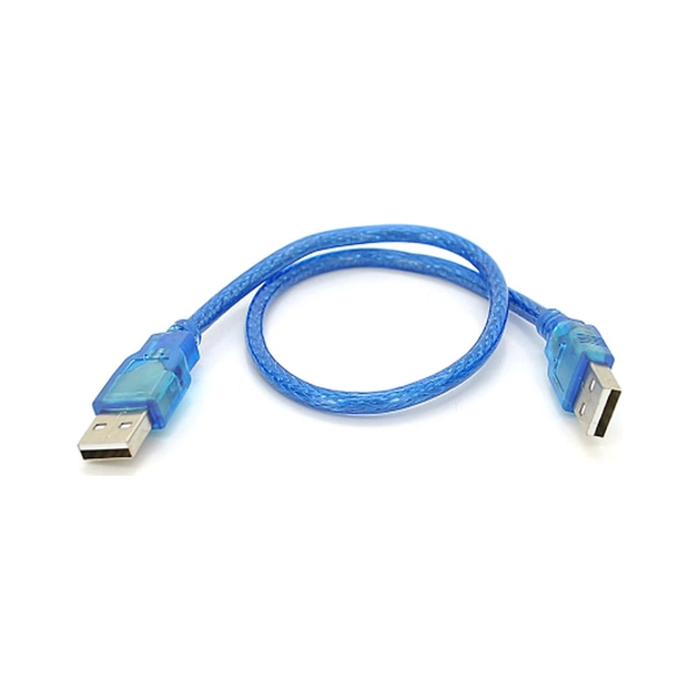 Дата кабель USB 2.0 AM/AM 0.5m blue Ritar (YT-AM/AM-0.5TBL) - изображение 1