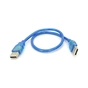 Дата кабель USB 2.0 AM/AM 0.5m blue Ritar (YT-AM/AM-0.5TBL) - уменьшенное изображение 1