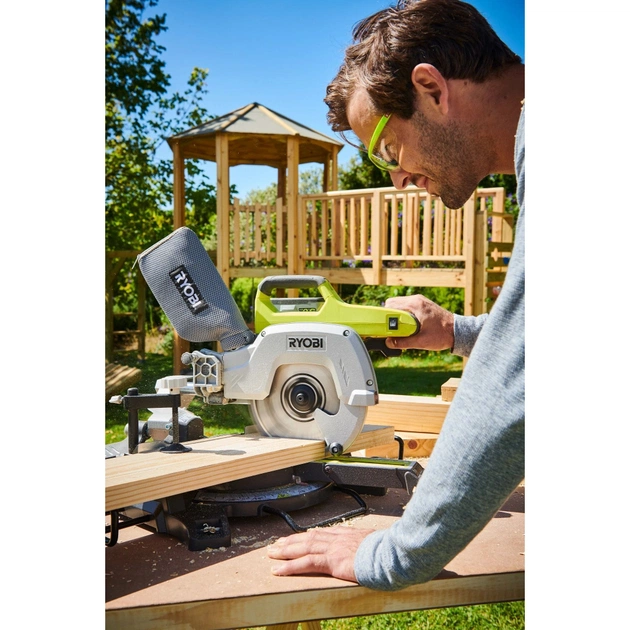 Торцювальна пила Ryobi ONE+ R18MS216-0 18V, 216мм, лазер (без АКБ та ЗП) (5133003597) - picture 10