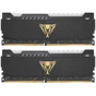 Модуль пам'яті для комп'ютера DDR4 16GB (2x8GB) 3600 MHz Viper Steel RGB Black Patriot (PVSR416G360C0K) - зменшене зображення 2
