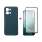 Чохол до мобільного телефона Dengos Carbon + glass Oppo A6 Pro Blue (DG-KM-187) - зменшене зображення 1