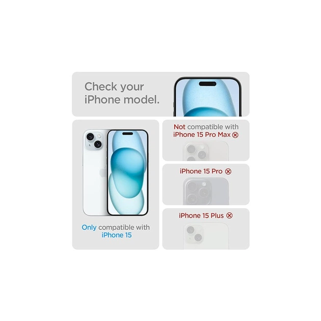 Скло захисне Spigen Apple iPhone 15 Glas.tR AlignMaster FC Black (2P) (AGL06906) - picture 7