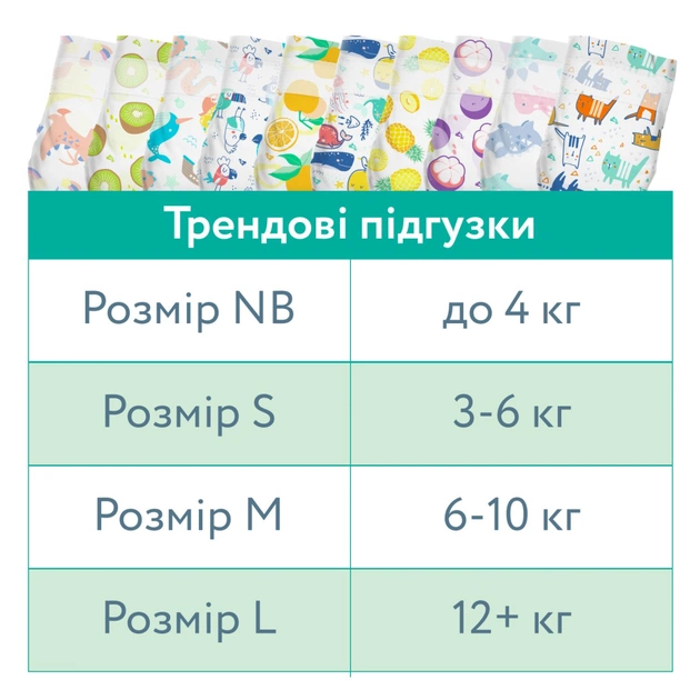 Подгузники Offspring Willy the Whale, розмір M, 6-10 кг, 42 шт. (DP-OI-FAT-M42P-WTW) - изображение 11