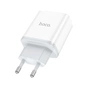 Зарядний пристрій HOCO C105A Stage 1xUSB-C PD20W + 1xUSB QC3.0 White (6931474782946) - зменшене зображення 2