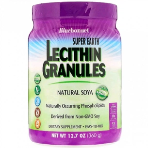 Амінокислота Bluebonnet Nutrition Гранули лецитину, Super Earth, Super Earth, 12.7 унцій (360 (BLB-00928) зображення 1