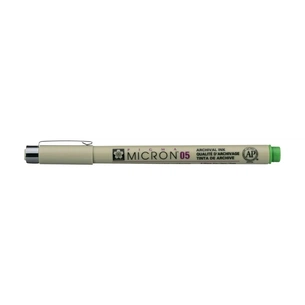 Лайнер Sakura Pigma Micron (0.5) 0,45 мм Світло-зелений (084511377462) зображення 1
