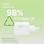 Зарядний пристрій Digitus 1xUSB-C + 1xUSB PD45W GaN white (DA-10302) - зменшене зображення 12