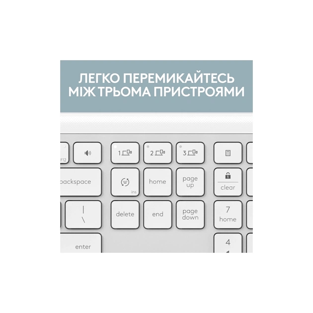 Комплект Logitech MK950 Bluetooth/Wireles UA Off-White (920-012491) - picture 6
