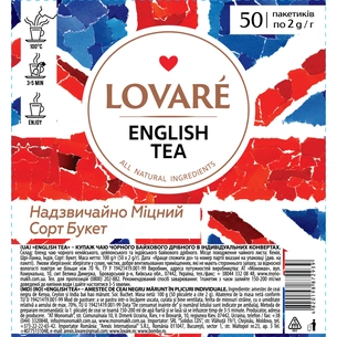 Чай Lovare English tea 50х2 г (lv.72939) изображение 1