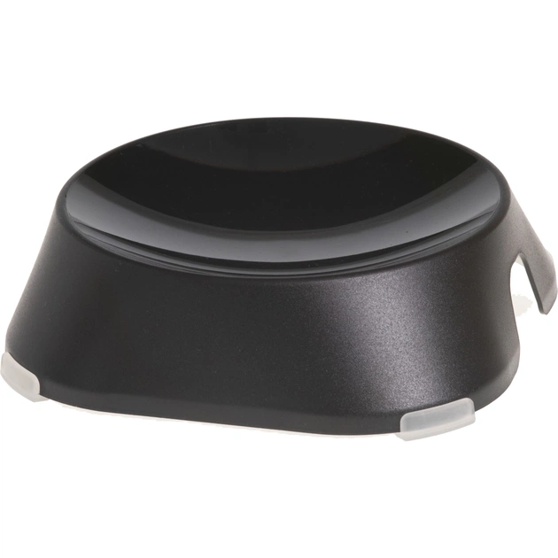 Посуда для кошек Fiboo Flat Bowl миска без антискользящих накладок черная (FIB0131) - изображение 1