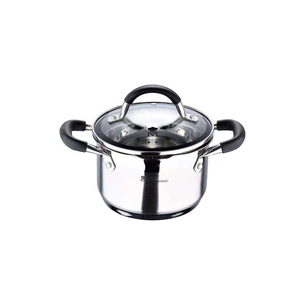 Каструля MasterPro Foodies collection висока з кришкою 1,8 л (BGMP-1504-BK) зображення 1