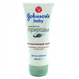 Дитячий крем Johnson’s baby Зволожуючий ніжність природи 100 мл (3574660388879) зображення 1