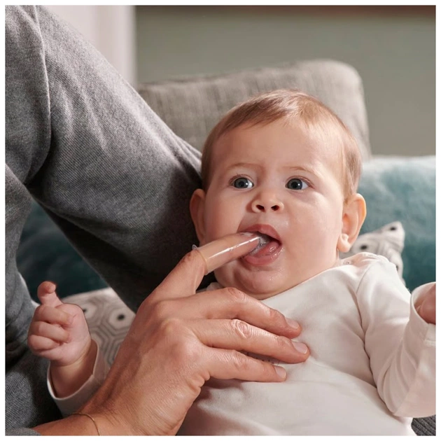 Дитяча зубна паста Chicco Набір: гель для ясен 2в1+ зубна щітка-масажер (11262.00) - picture 7