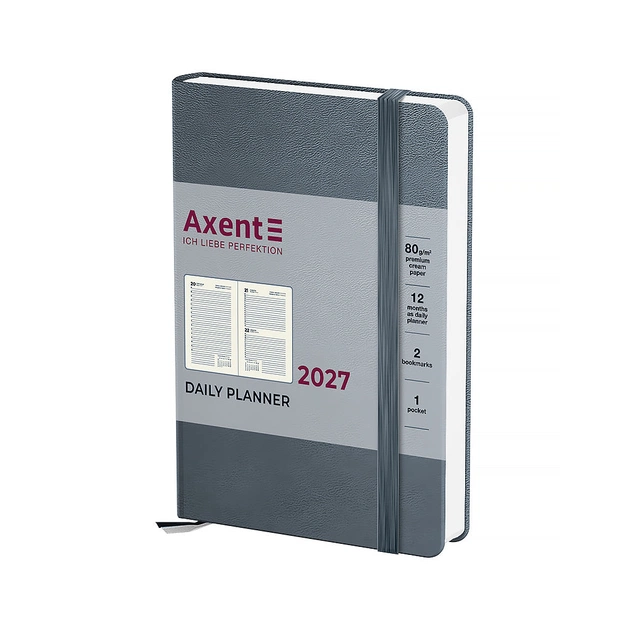 Тижневик Axent 2027 Pocket Strong, 104х146, сірий (8833-27-62-A) - зображення 1