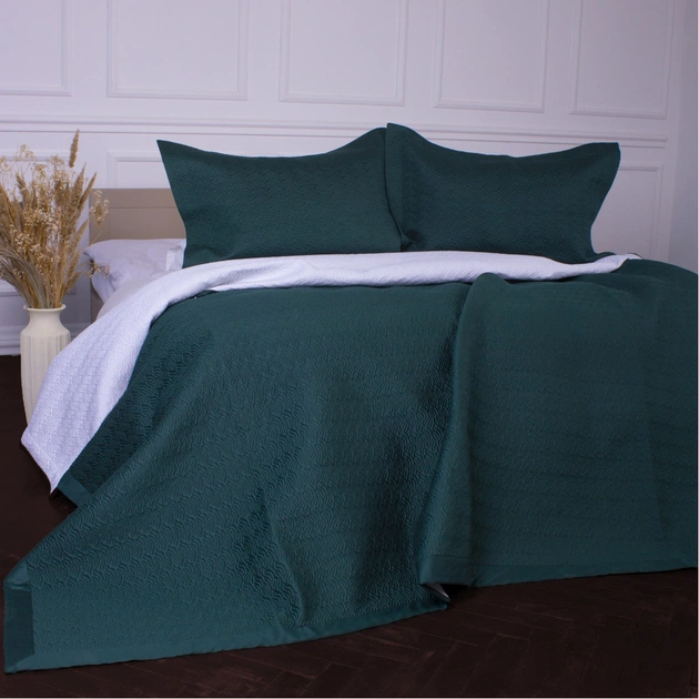 Покривало MirSon набір Imperial Green Line покривало 220х240 см + наволочки 50х70 см х 2 шт (2200007177981) - picture 3