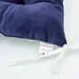 Подушка на стілець MirSon 28-0006 Navy blue Velvet 40х40 см (2200006185901) - зменшене зображення 3