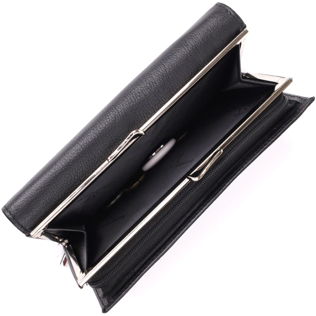 Гаманець ST Leather З натуральної шкіри Чорний (23112) - picture 9