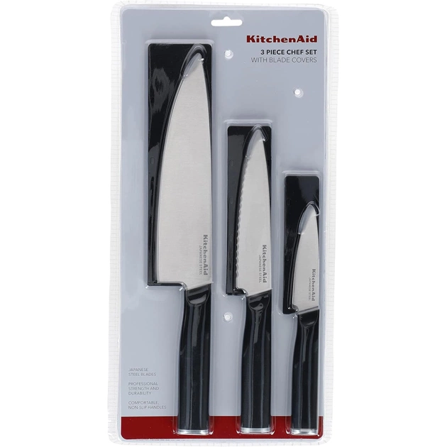 Набір ножів KitchenAid Classic з захисними чохлами, 3 предмети (KEG3PTHEOHOBA) - picture 8