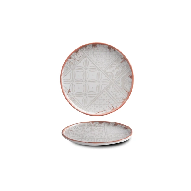 Тарелка G.Benedikt Optimo Mosaic Bold Red Rim 29 см (OPT2129-K0051) - изображение 1