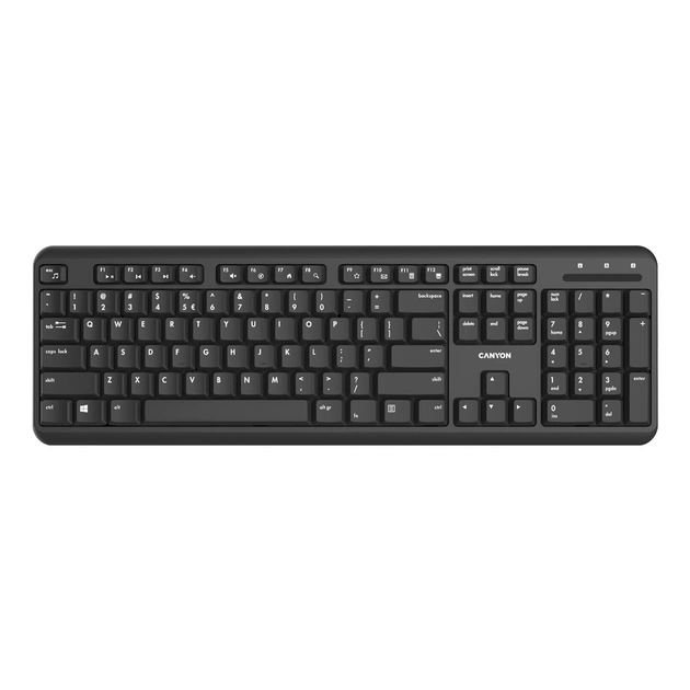 Клавіатура Canyon W20 Wireless Black (CNS-HKBW02-RU) - зображення 1