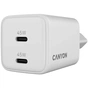 Зарядний пристрій Canyon CU45CC GaN 45W 2xPD EU White (CNS-CUW45CC) - зменшене зображення 5